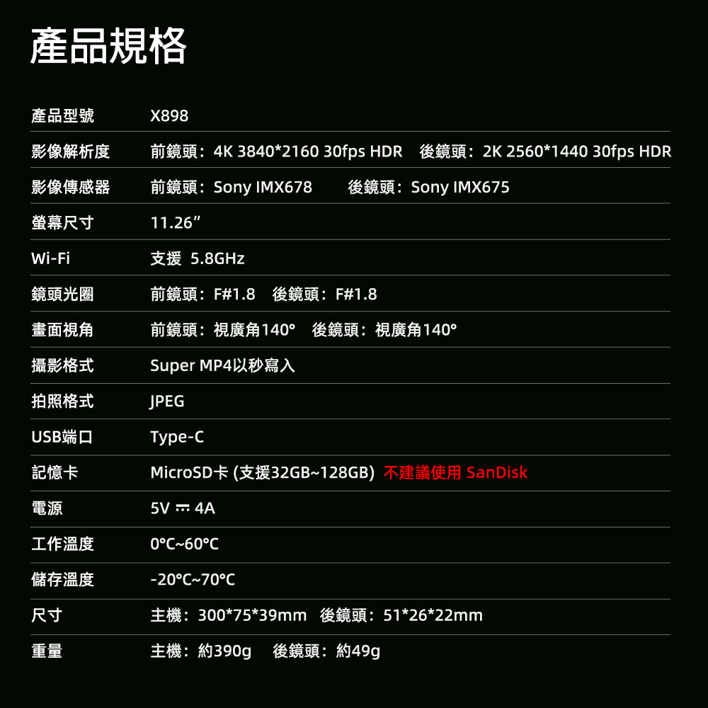 X898 電子後視鏡產品介紹-16